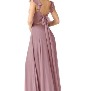 Azazie Everett Dusty Rose Bridesmaid Formal Dress Boho size A6